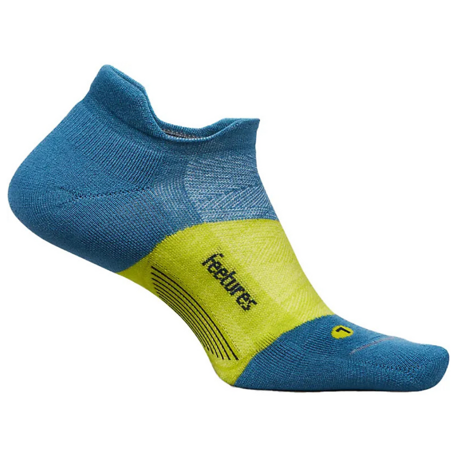 Feetures Merino 10 Max Cushion No Show Tab - Elemental Blue