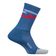 Feetures Elite Light Cushion Mini Crew - Blue Track