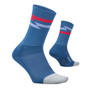 Feetures Elite Light Cushion Mini Crew - Blue Track