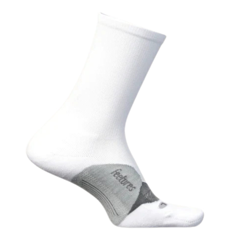 Feetures Elite Light Cushion Mini Crew - White