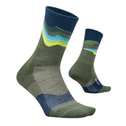 Feetures Trail Max Cushion Mini Crew - Tectonic Green