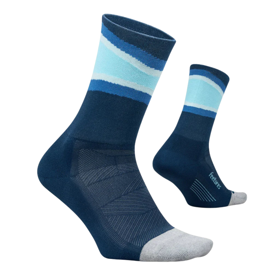Feetures Elite Light Cushion Mini Crew - Blue Bounce
