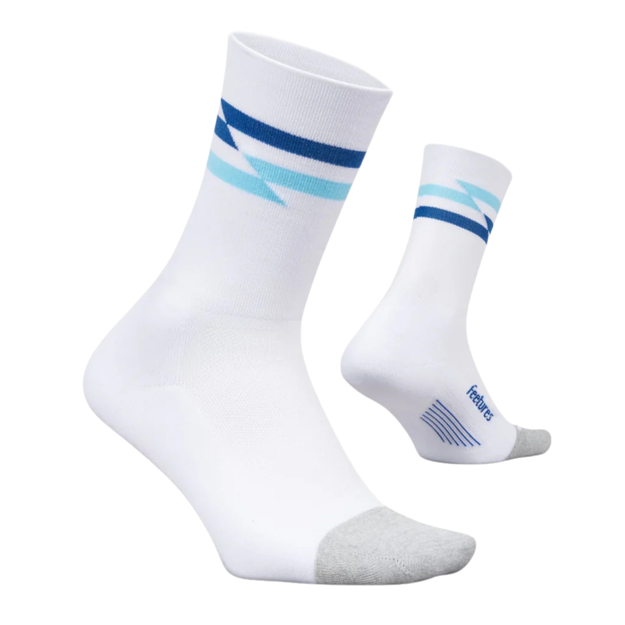 Feetures Elite Light Cushion Mini Crew - White Track