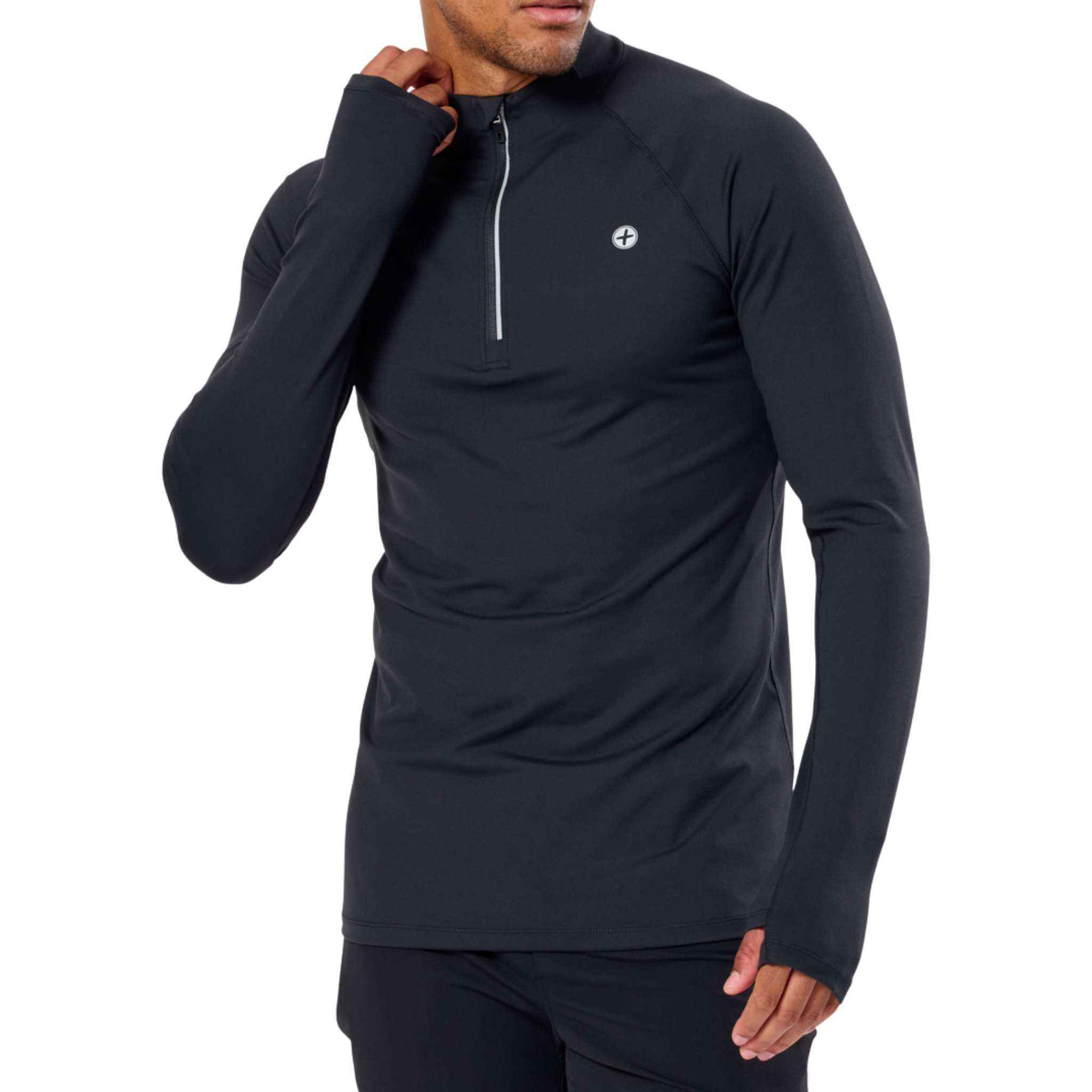 Gym+Coffee Mens Relentless 1/4 Zip - Black
