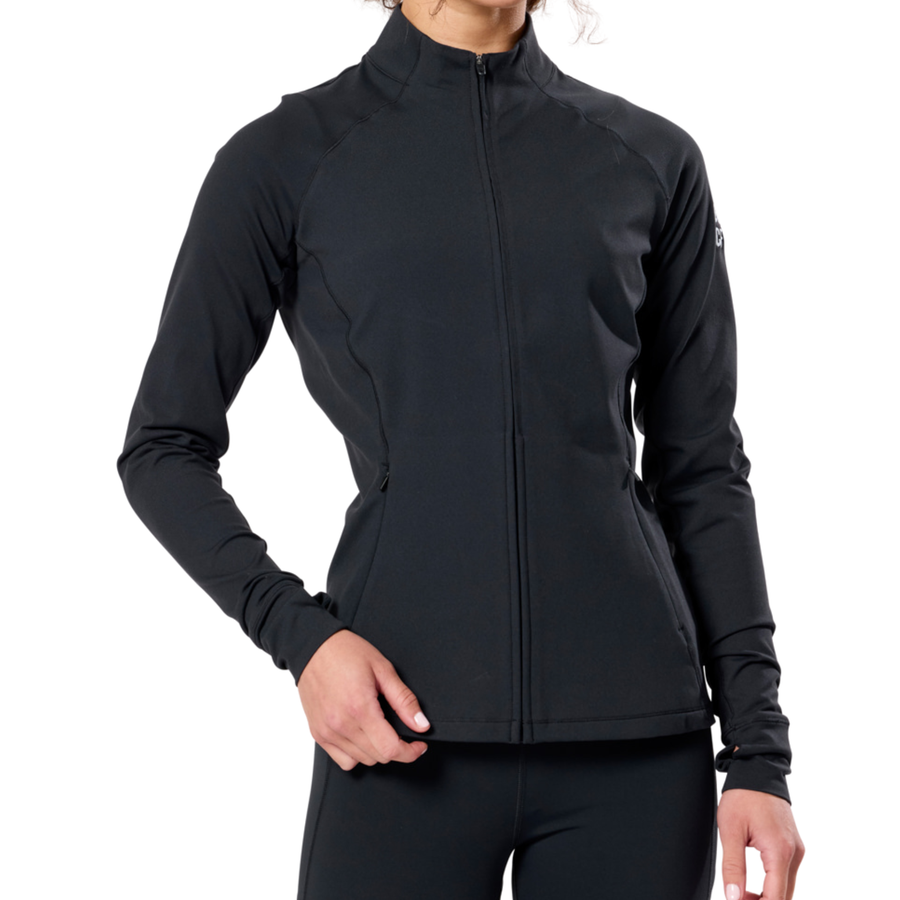 Gym+Coffee Womens Relentless Full Zip - Black