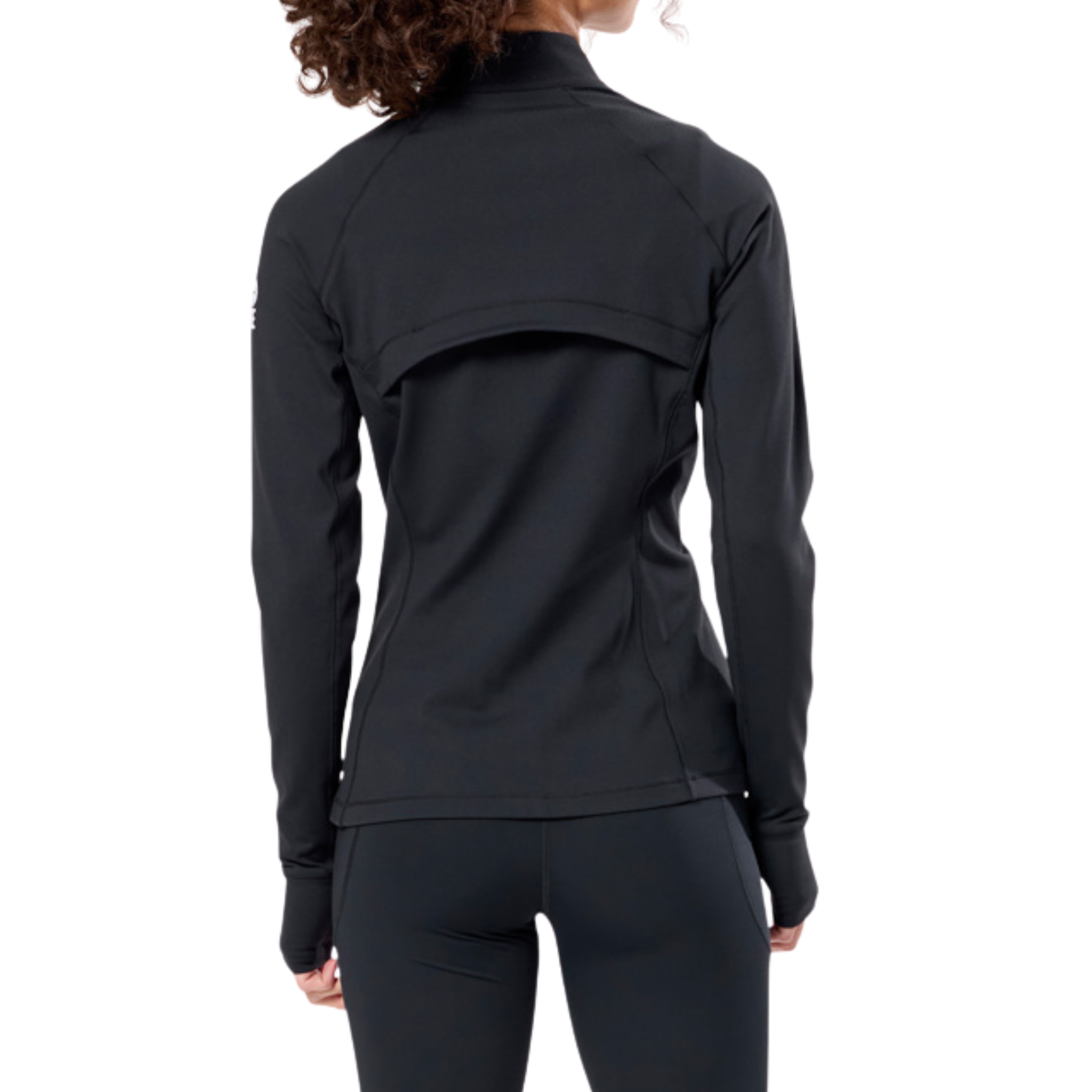 Gym+Coffee Womens Relentless Full Zip - Black