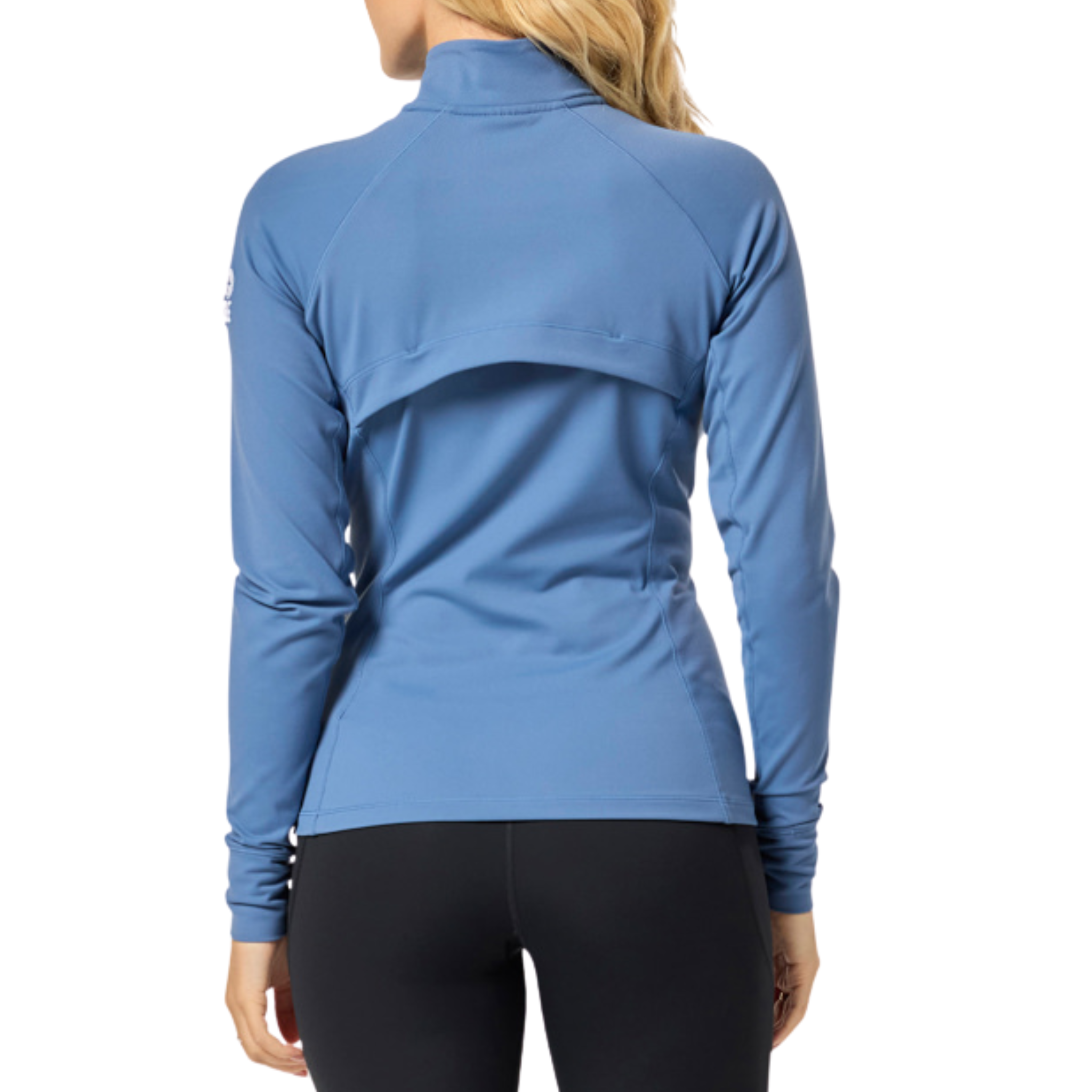 Gym+Coffee Womens Relentless Full Zip - Oasis Blue