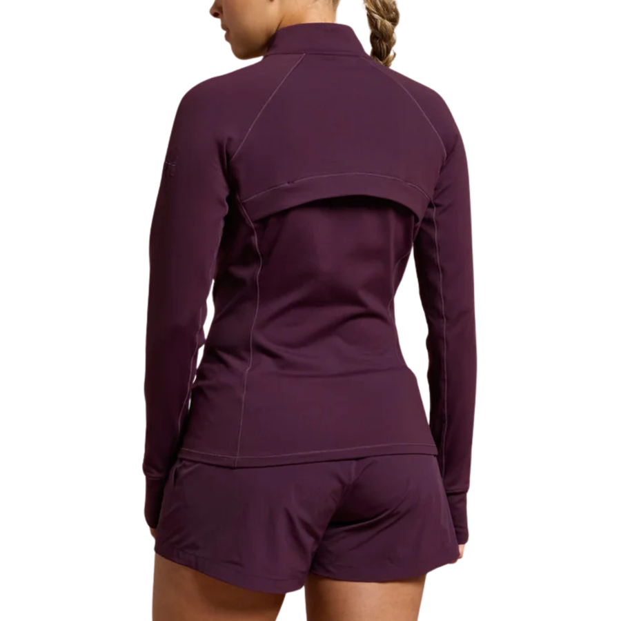 Gym+Coffee Womens Relentless Full Zip - Grape Noir