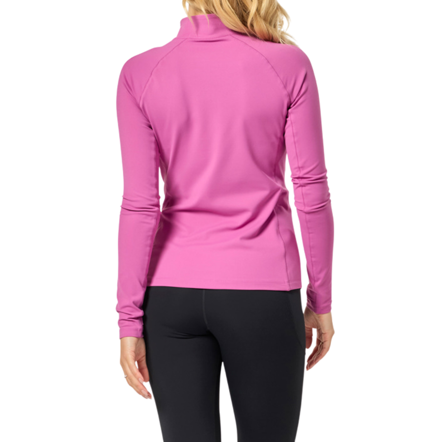 Gym+Coffee Womens Relentless 1/4 Zip - Crisp Pink
