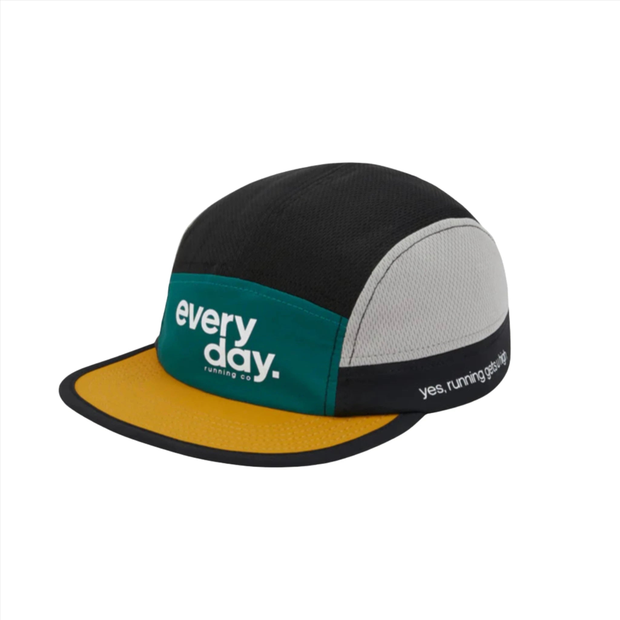 Everyday Running Co Classic Running Cap - Green Trees/Mustard