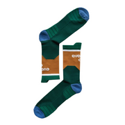 Everyday Running Co Running Socks V2 - Green Trees/Mustard