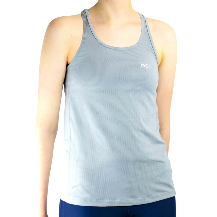 OSO Womens Essential Running Tank - Grey