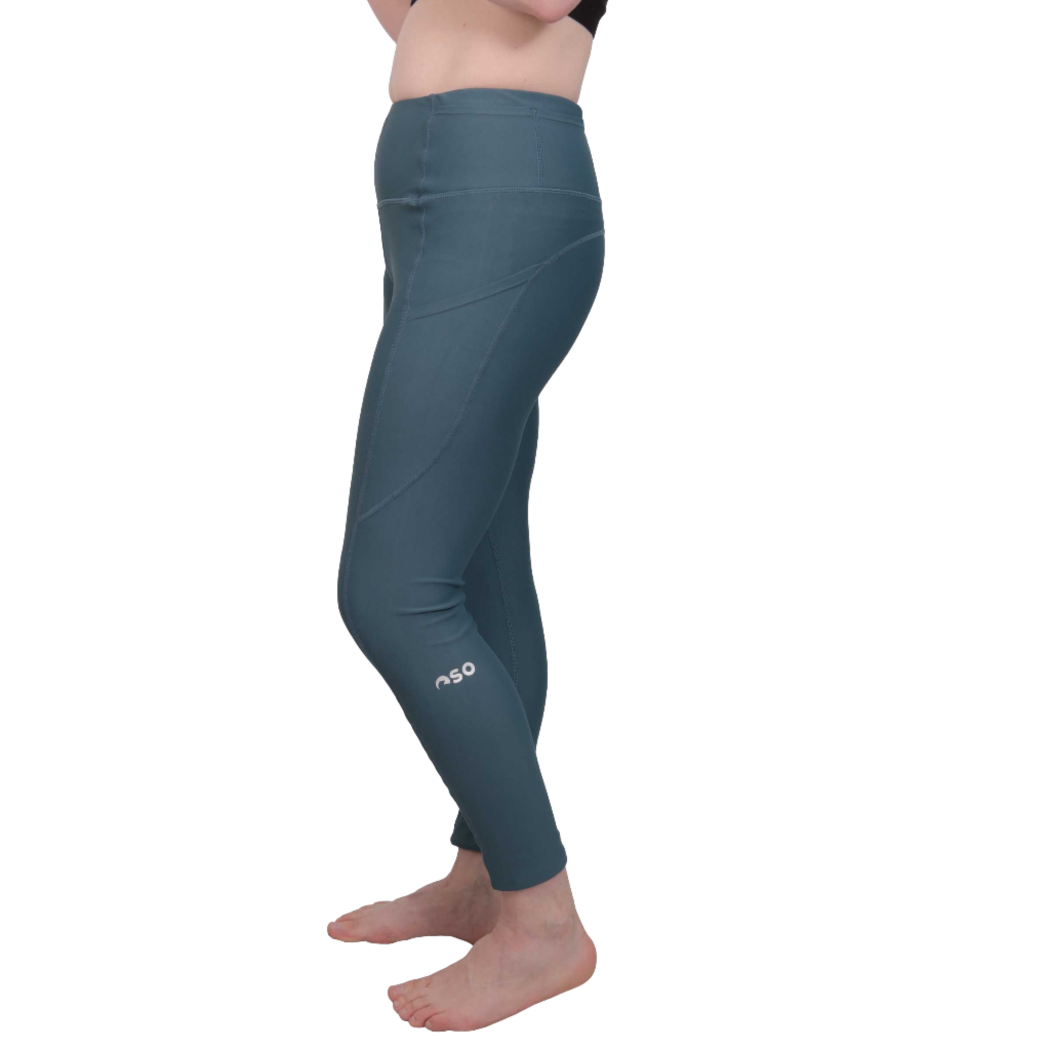 OSO Womens High Rise Leggings - Green