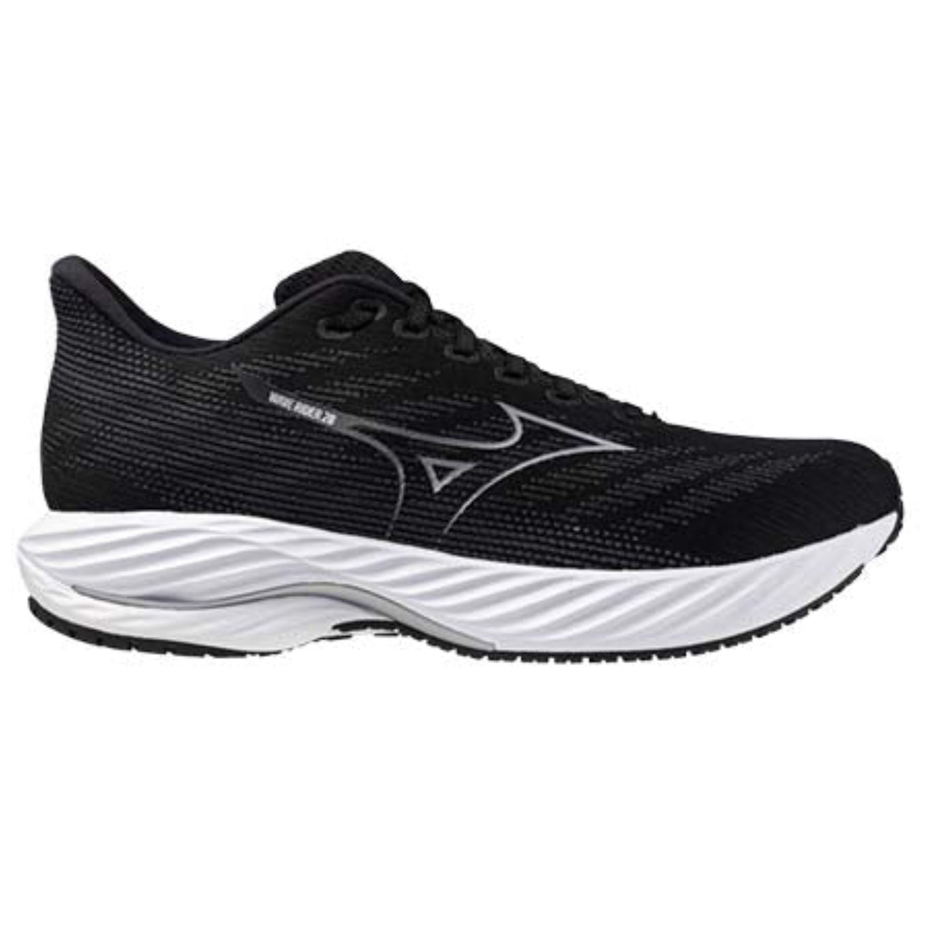 Mizuno Mens Wave Rider 28 - Black/Silver/Ebony - Neutral