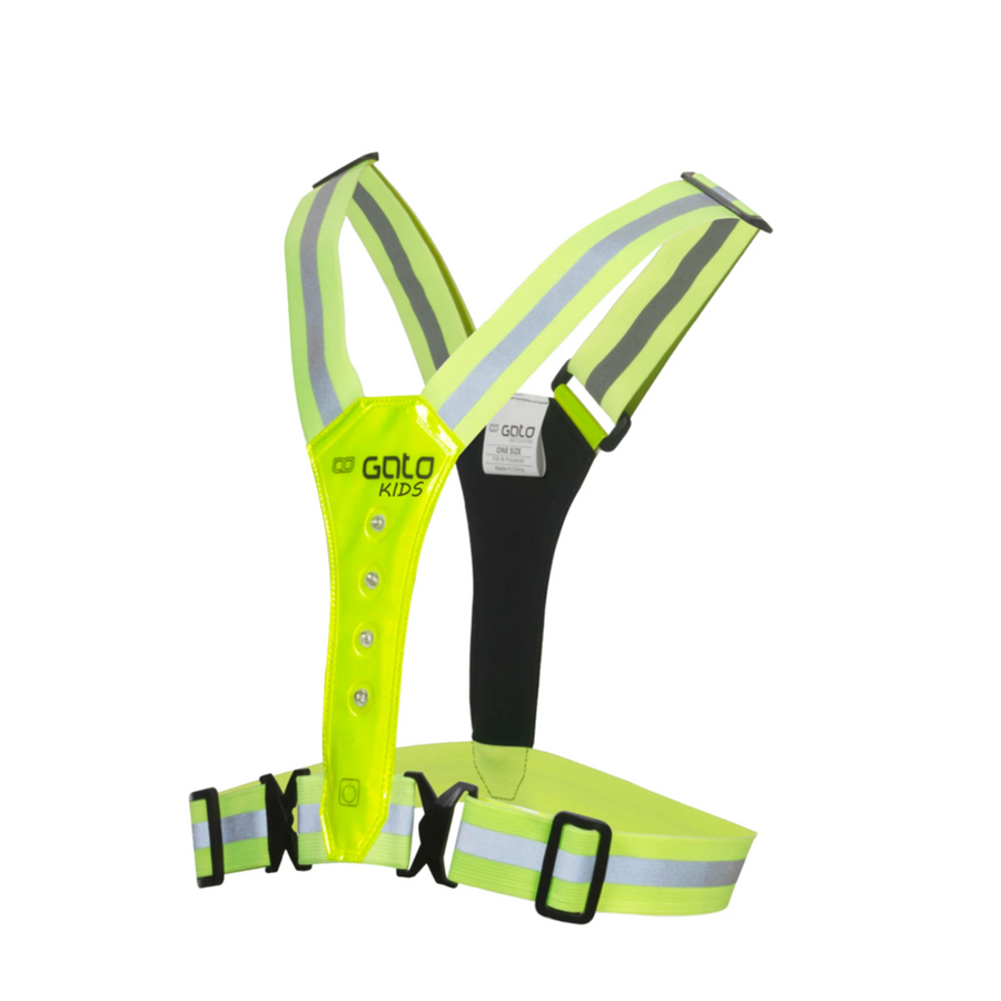 Gato Kids Safer Sport LED Vest - Neon Yellow