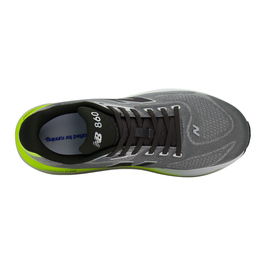 New Balance Mens Fresh Foam X 860v15 - Slate Grey/Alkaline Green - Stability