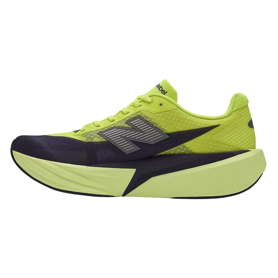 New Balance Mens FuelCell Rebel v5 - Alkaline Green/Boysenberry/Dark Silver Metallic - Speed