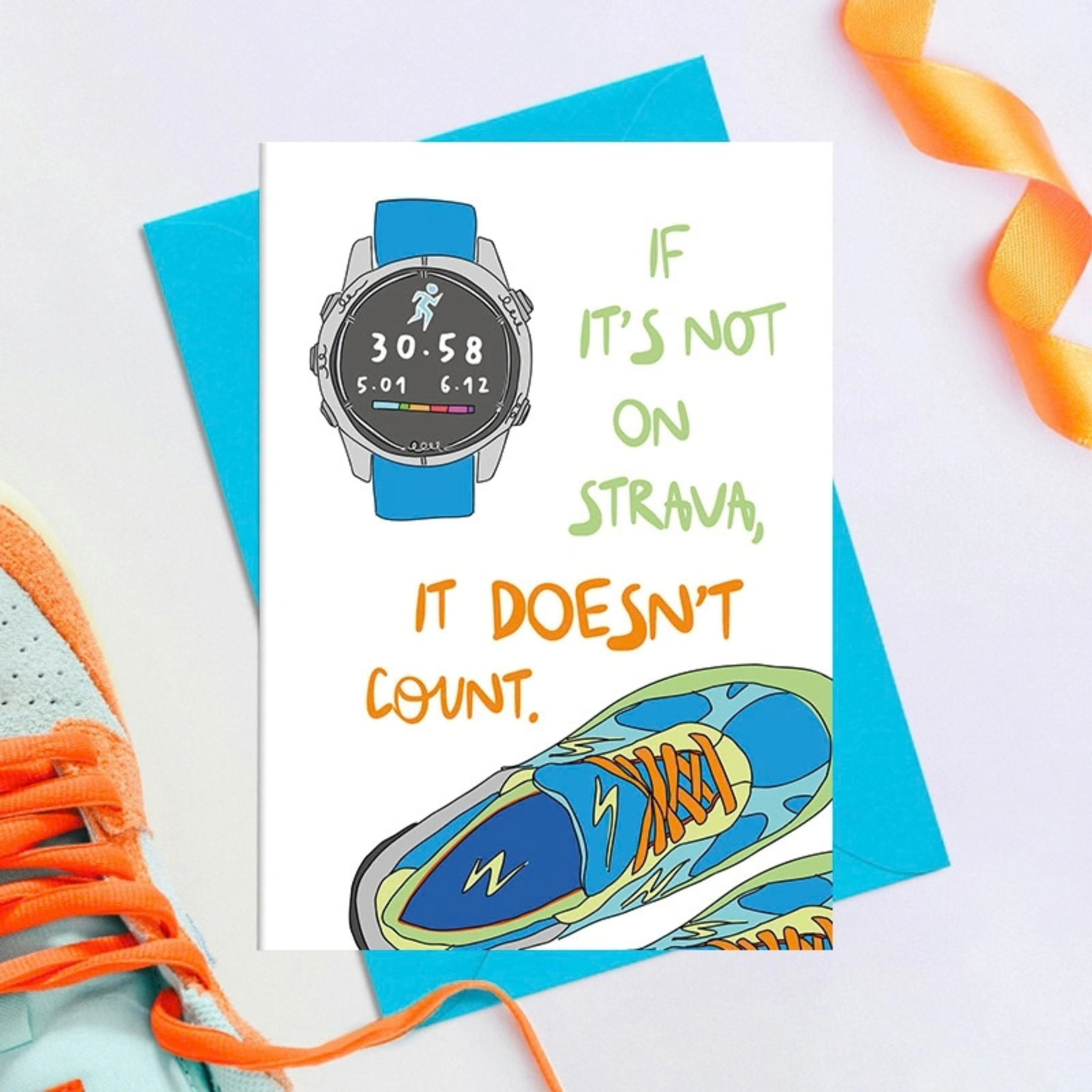 Dandelion Run-Inspired Greeting Cards - Strava