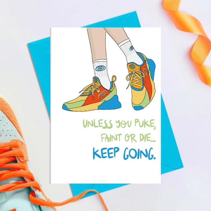 Dandelion Run-Inspired Greeting Cards - Keep Going