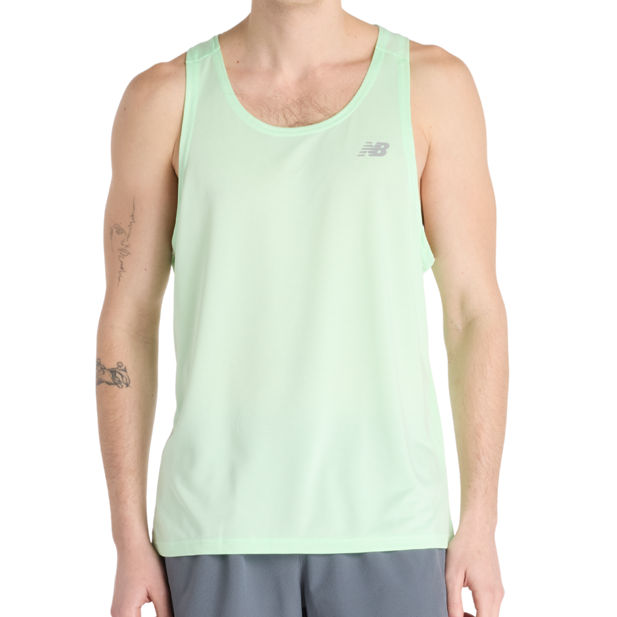 New Balance Mens Sport Essential Tank - Lab Green