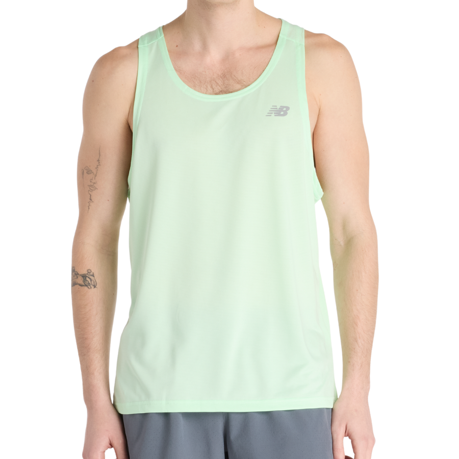 New Balance Mens Sport Essential Tank - Lab Green