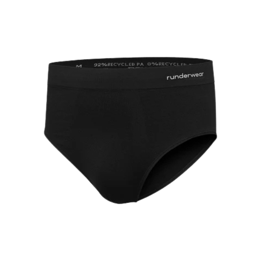 Runderwear Mens Running Briefs - Black