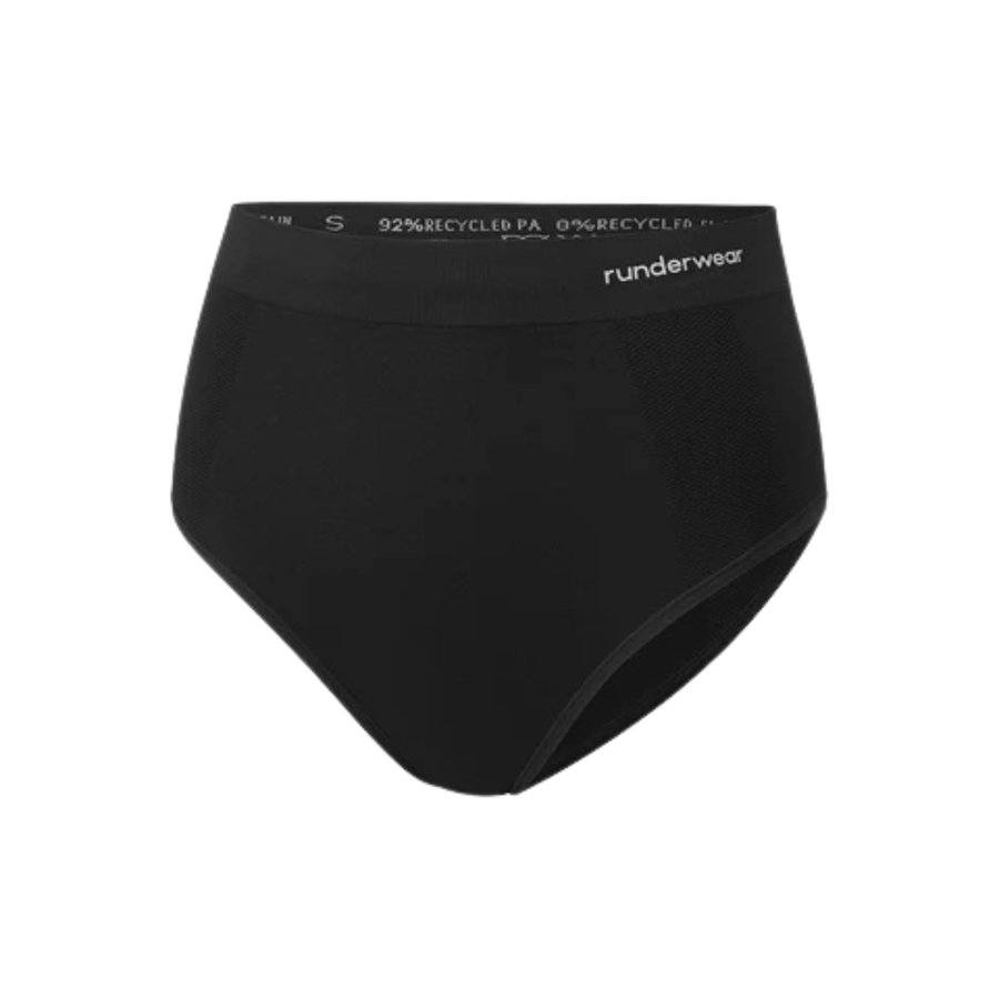 Runderwear Womens Running Briefs - Black