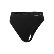 Runderwear Womens Running Thong - Black