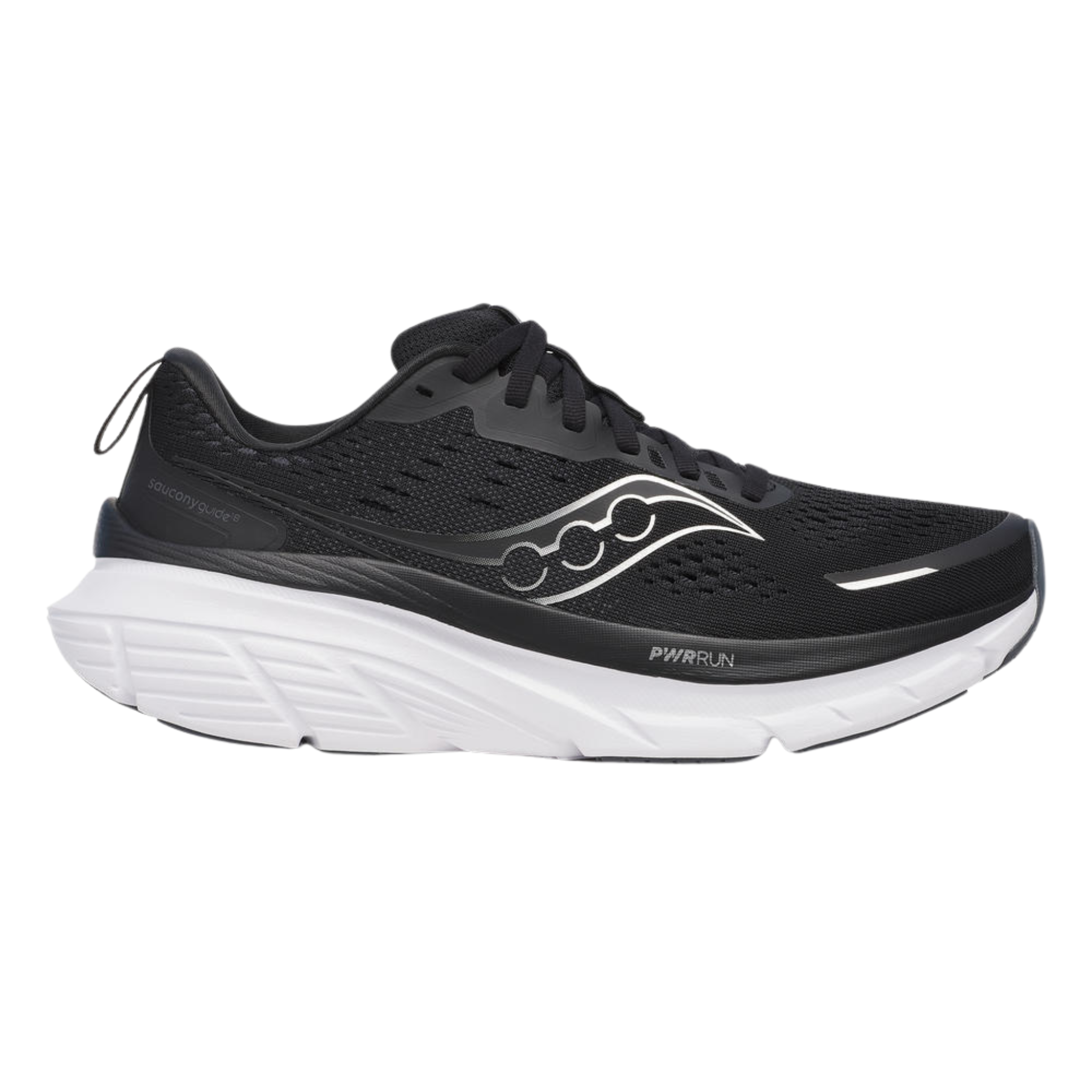 Saucony Womens Guide 18 - Black/White - Stability