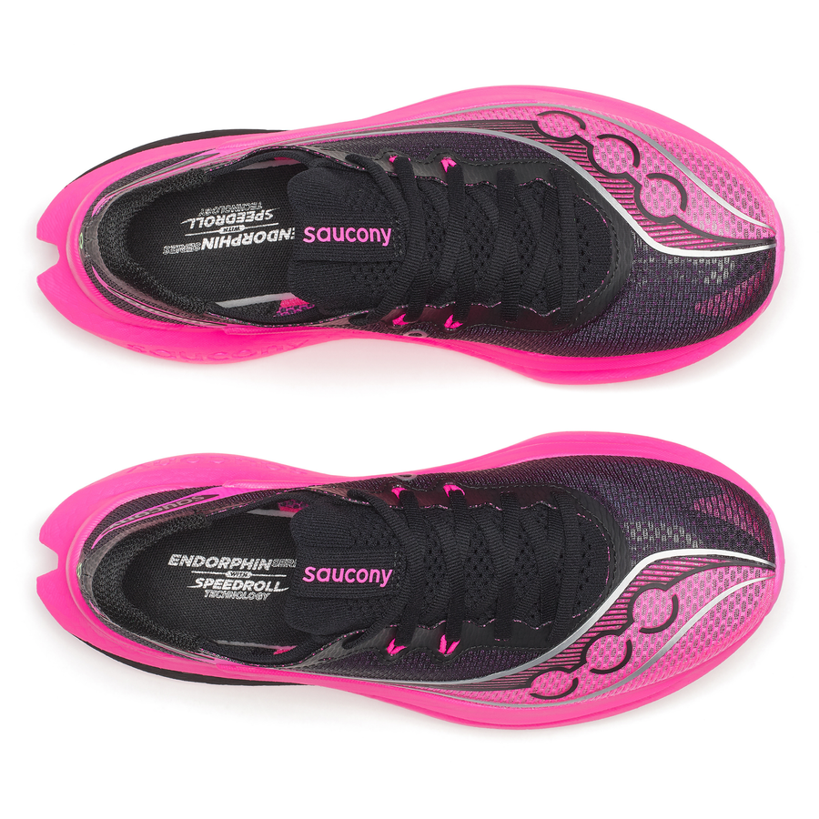 Saucony Womens Endorphin Pro 5 - Black/Shock - Speed