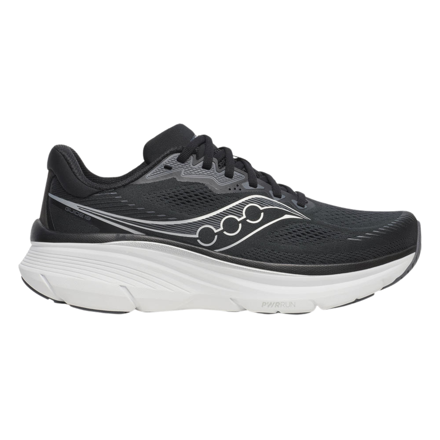 Saucony Mens Guide 19 - Black/Silver - Stability