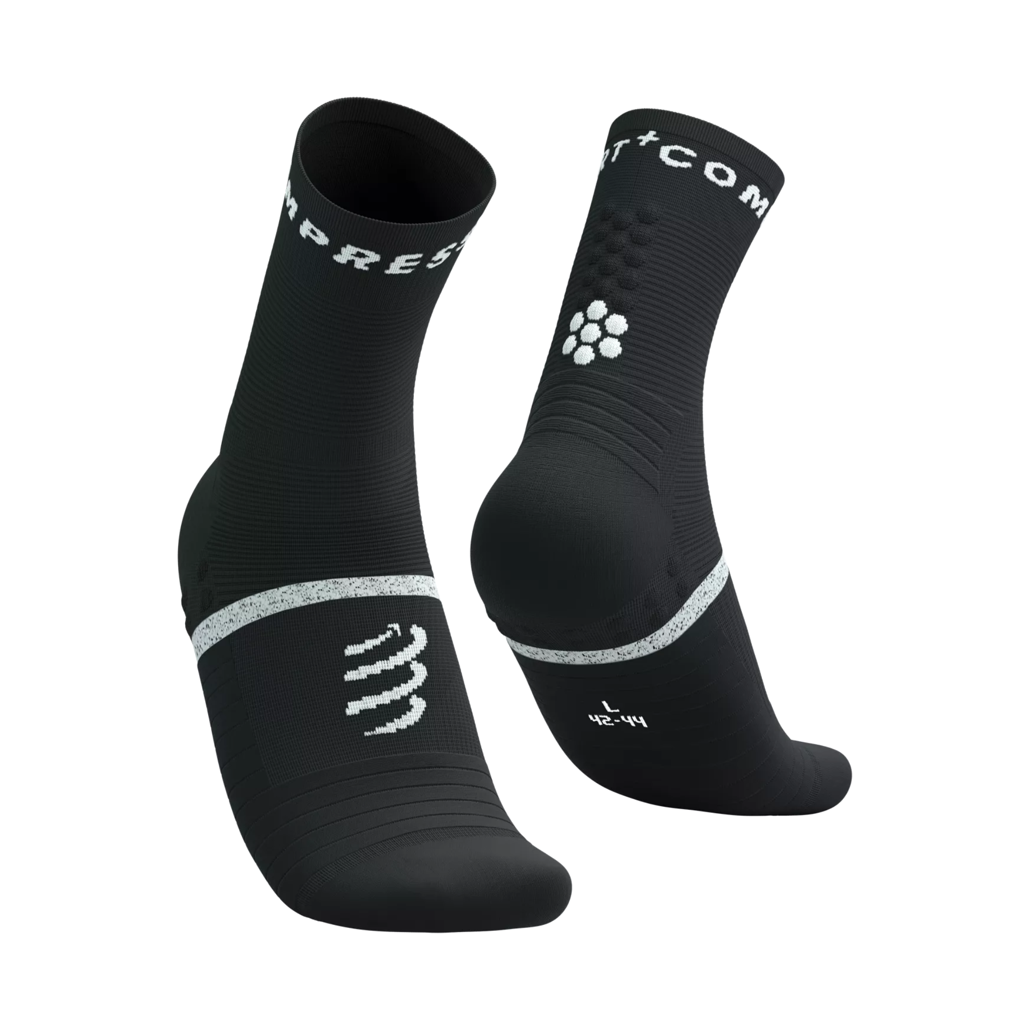 Compressport Pro Marathon Socks v2.0 - Black/White