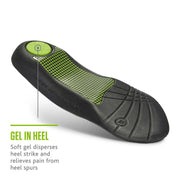 Sof Sole Plantar Fascia Insoles - Black/Green