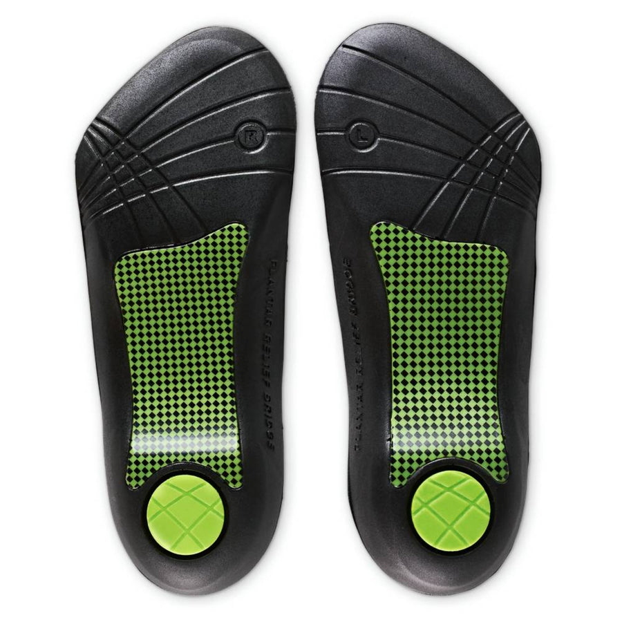 Sof Sole Plantar Fascia Insoles - Black/Green