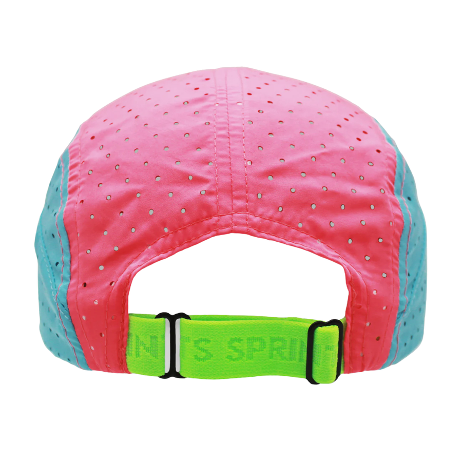 Sprints Brisk Out the Blocks HyperG Hat - Green/Blue/Pink/White