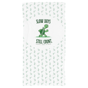 Sprints Slow Days Still Count Car Seat Cover Towel - White