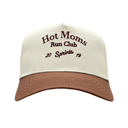 Sprints Hot Moms Run Club Structured VP Hat - Cream/Brown
