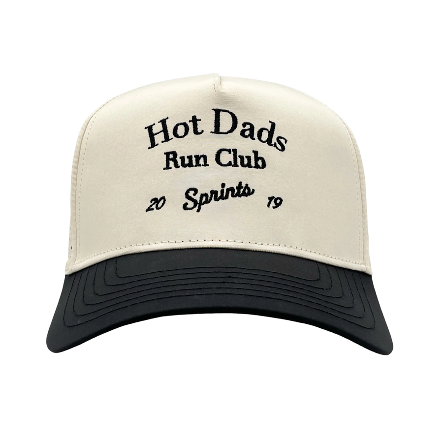 Sprints Hot Dads Run Club Structured VP Hat - Cream/Black