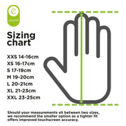 eGlove X-Treme Ultra Flip Touchscreen Running Gloves - Black/Flouro Yellow Hi-Viz