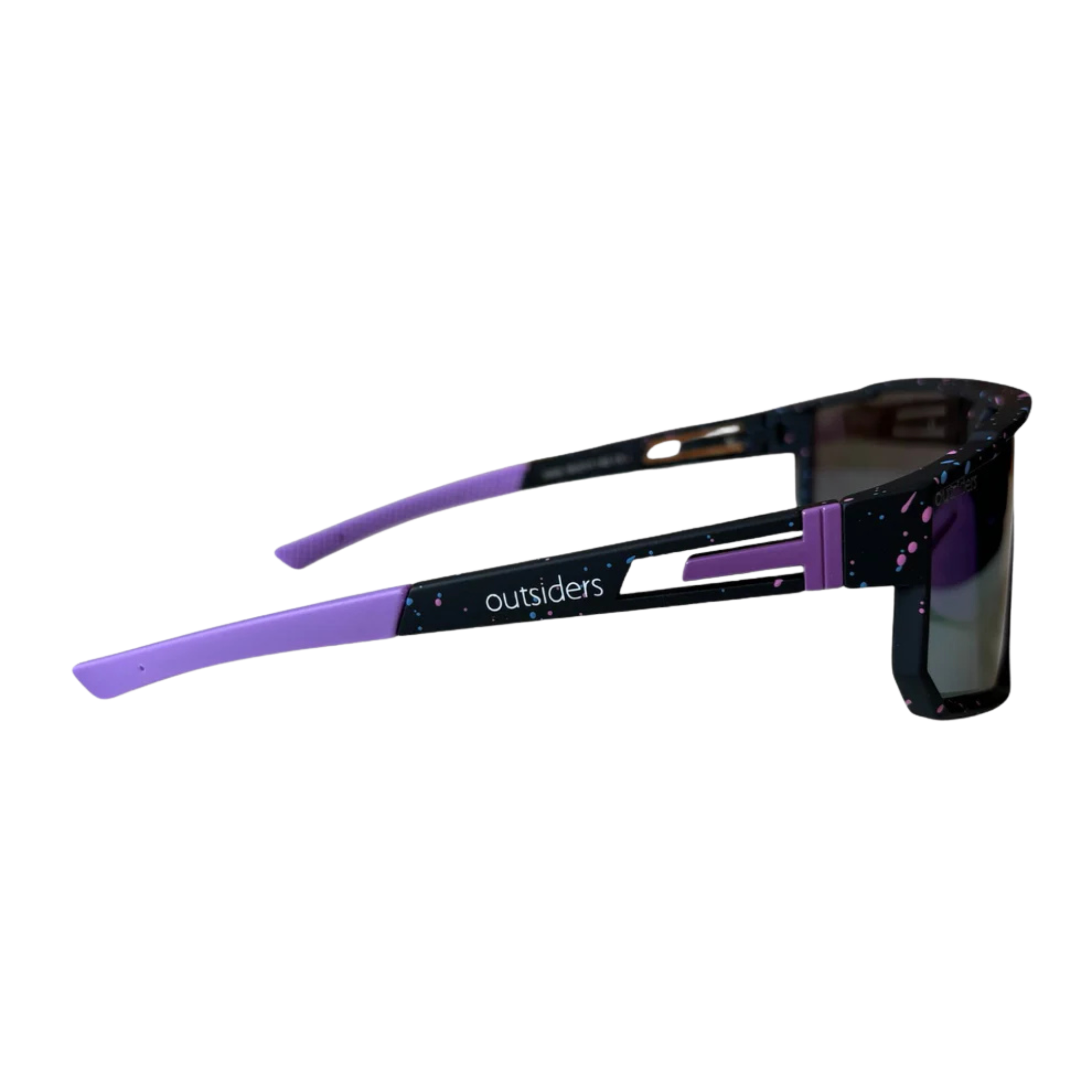 Outsiders Sunglasses - Spaced - Black/Purple Speckle