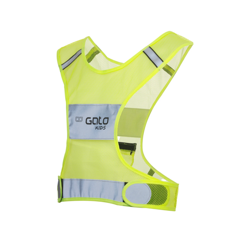 Gato Kids X Vest Reflective - Neon Yellow