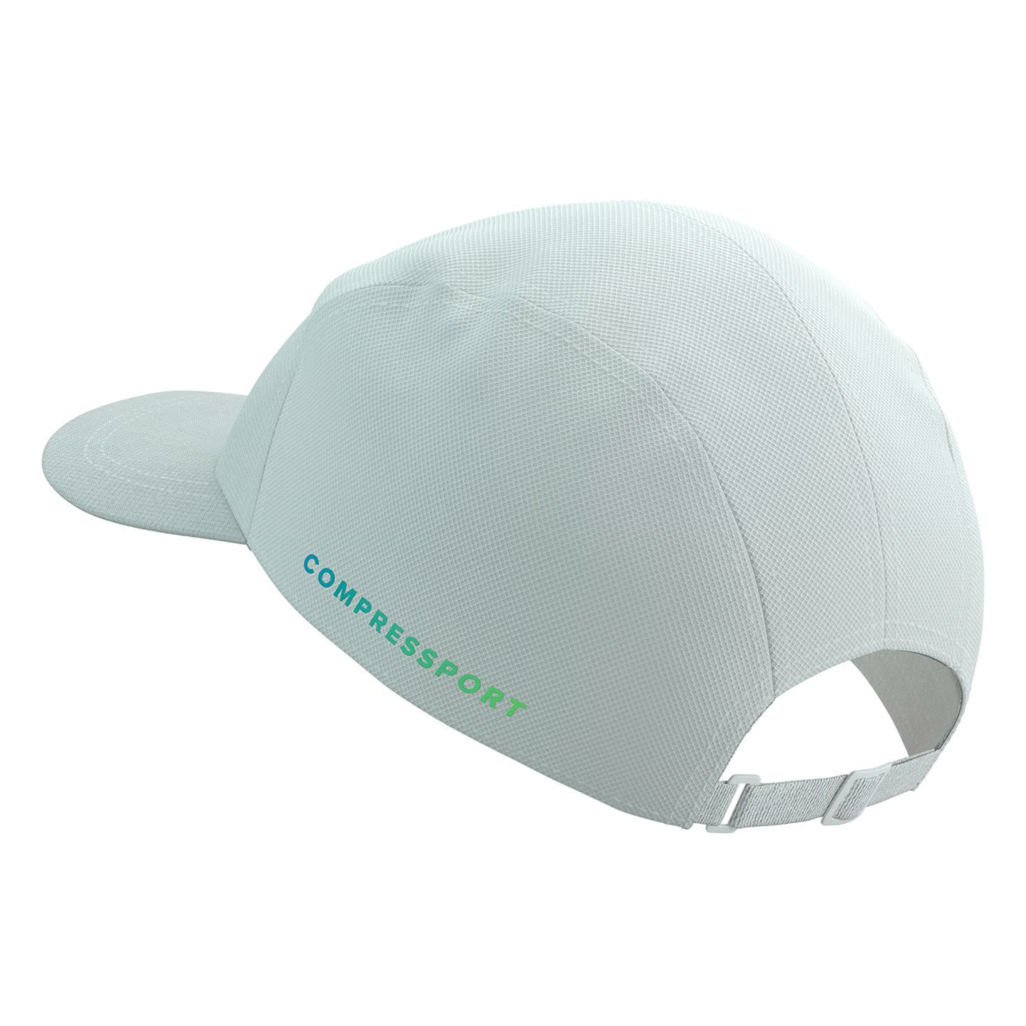 Compressport 5 Panel Cap - Star White/Blue Green