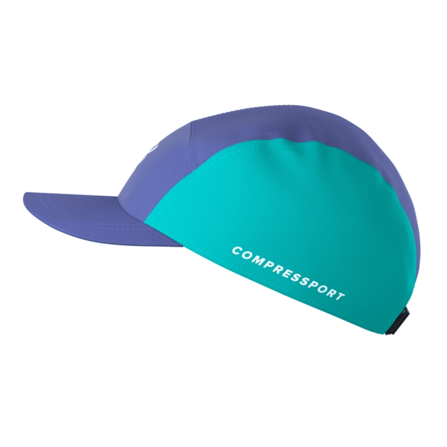 Compressport 5 Panel Cap - Orient Blue/Pool Blue