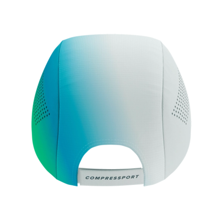 Compressport Pro Racing Cap - Star White/Blue Green