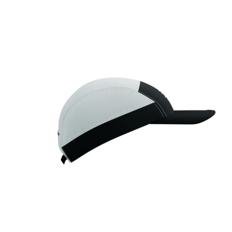 Compressport 5 Panel Light Cap - White/Black