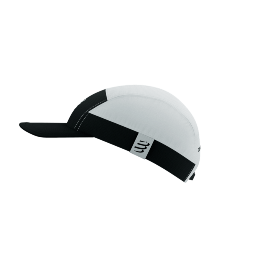 Compressport 5 Panel Light Cap - White/Black