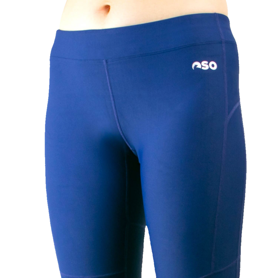 OSO Womens Technical Running Leggings - Navy Blue