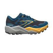 Brooks Mens Caldera 7 - Ebony/Blue Sapphire/Orange - Trail