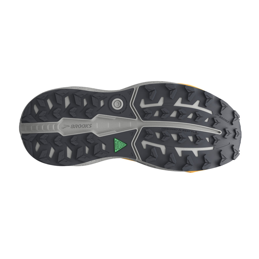 Brooks Mens Caldera 7 - Ebony/Blue Sapphire/Orange - Trail