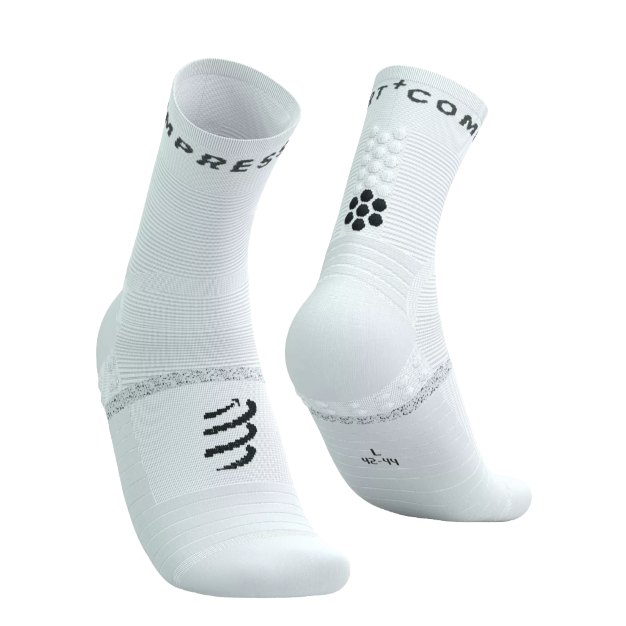 Compressport Pro Marathon Socks v2.0 - White/Black